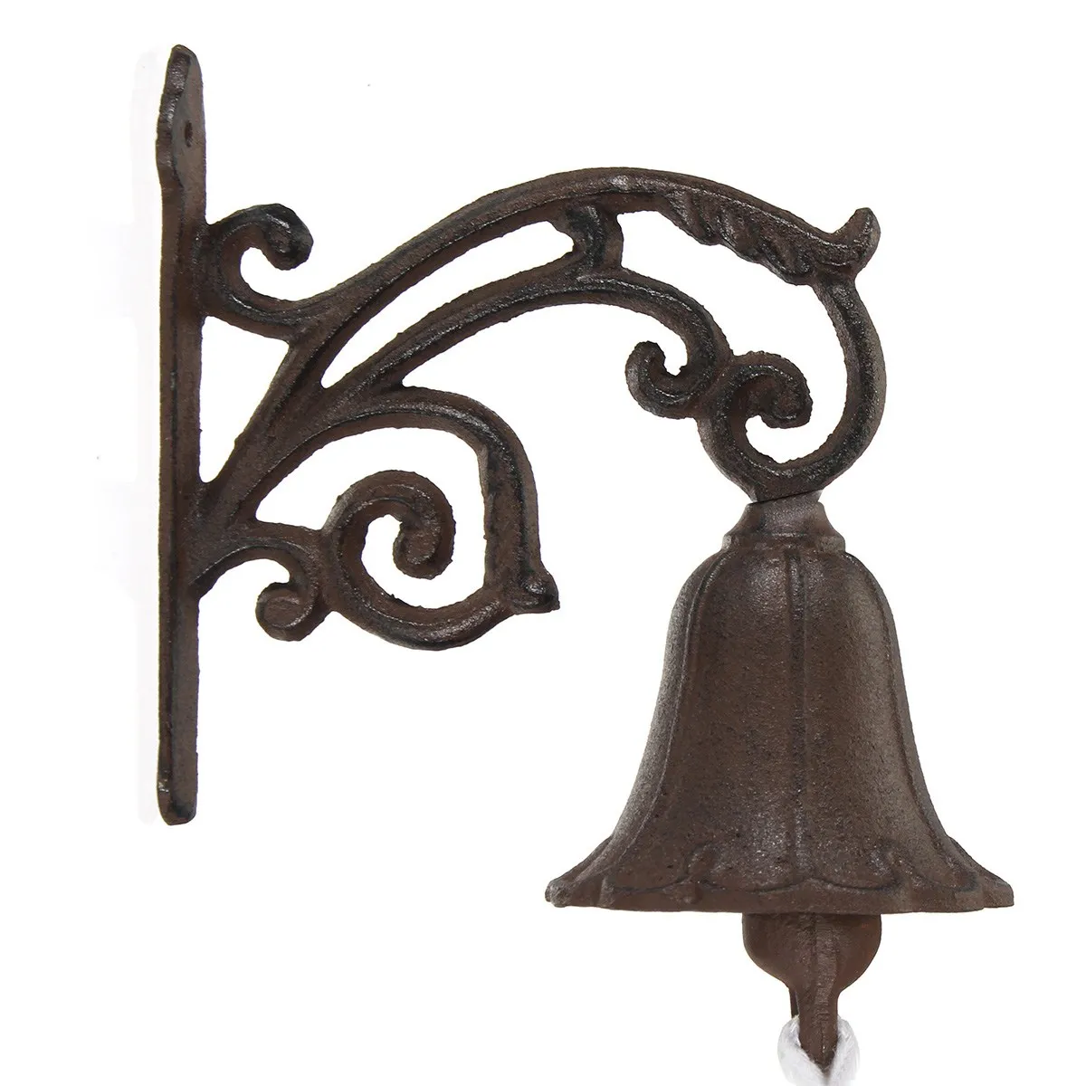 

Safurance Bronze Flower Shape Welcoming Doorbell Verdigris Vintage Home Garden Decor Security