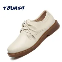 TOURSH/ г.; весенние женские оксфорды; роскошная женская обувь из натуральной кожи; мокасины; лоферы на шнуровке; tenis feminino