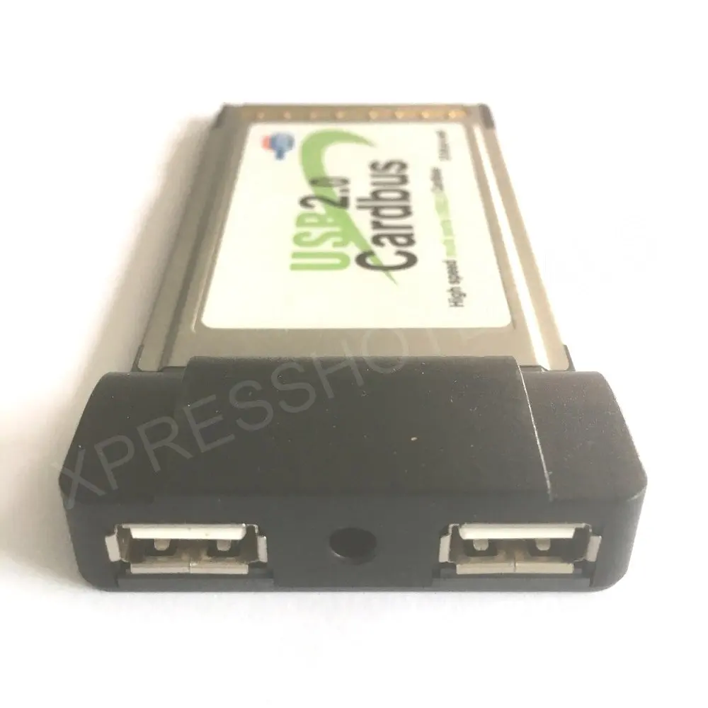 PCMCIA 2 порта USB 2,0 концентратор Cardbus адаптер для ноутбука