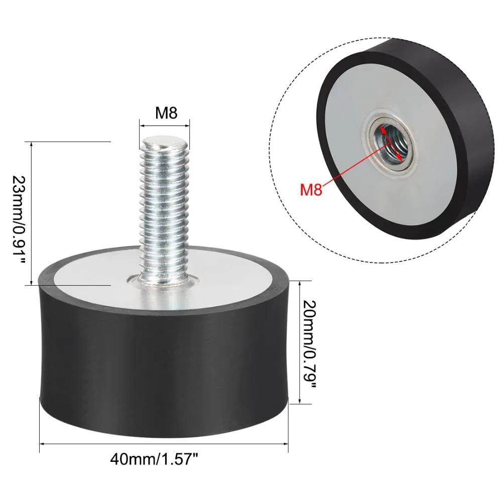UXCEL 1 шт. резиновые крепления вибрационные изоляторы цилиндрический амортизатор с шипами для Велосипедный спорт воздушные компрессоры Enginers дюбель
