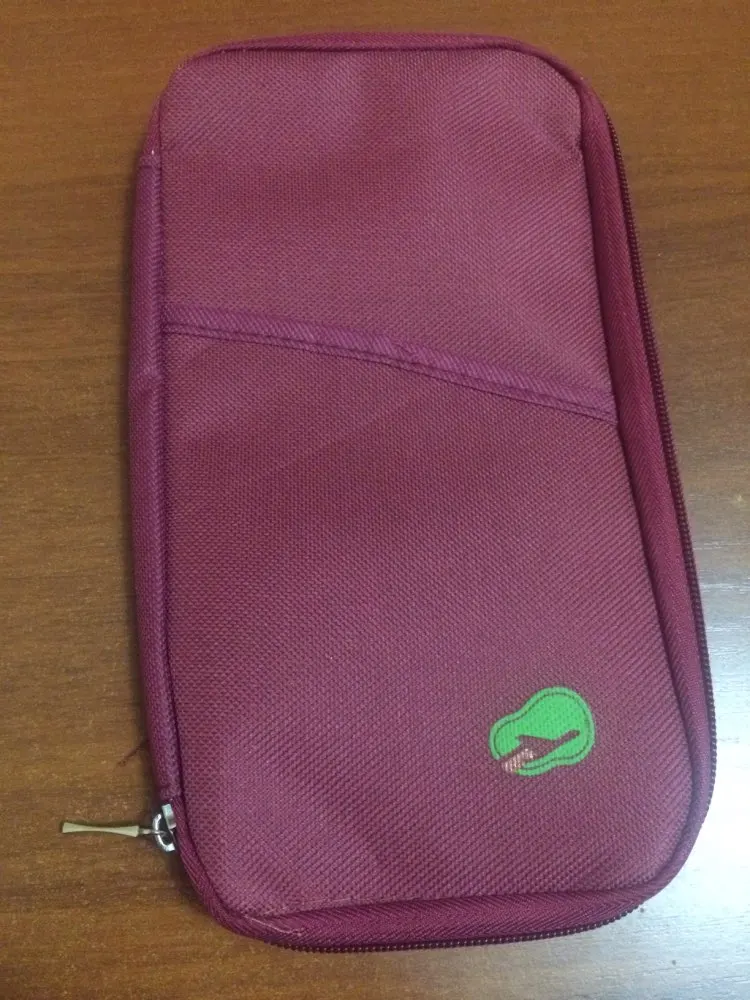 Wan Women Travel Passport Bag Credit ID Card Holders Cash Wallet Purse Documents Zipper Organizer Belt Unisex travel wallet 30# photo review