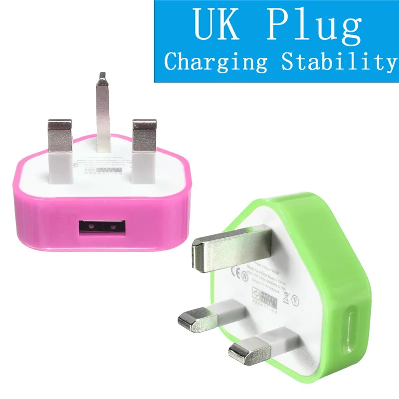 

New UK USB Plug Charger Mains Wall Home Adapter Charging For Samsung Android Phone Tablets LED Flashlights Torch Headlamp