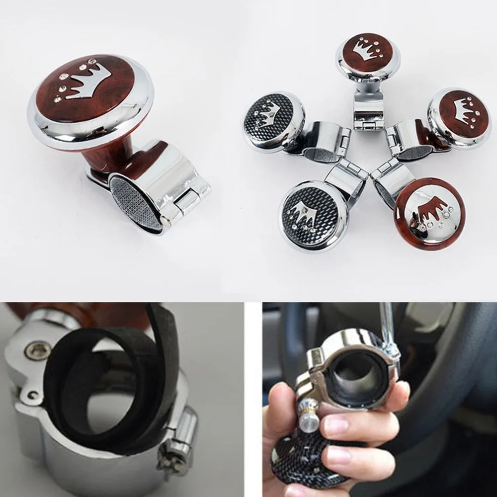 

Car Steering Wheel Spinner Knob Power Ball Hand Grip Control Auxiliary Booster Wheel Strengthener Auto Spinner Knob Ball Styling