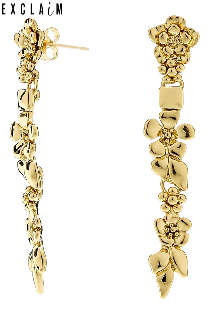 Exclaim Серьги &quotFlower power&quot Gold 003G0141E |