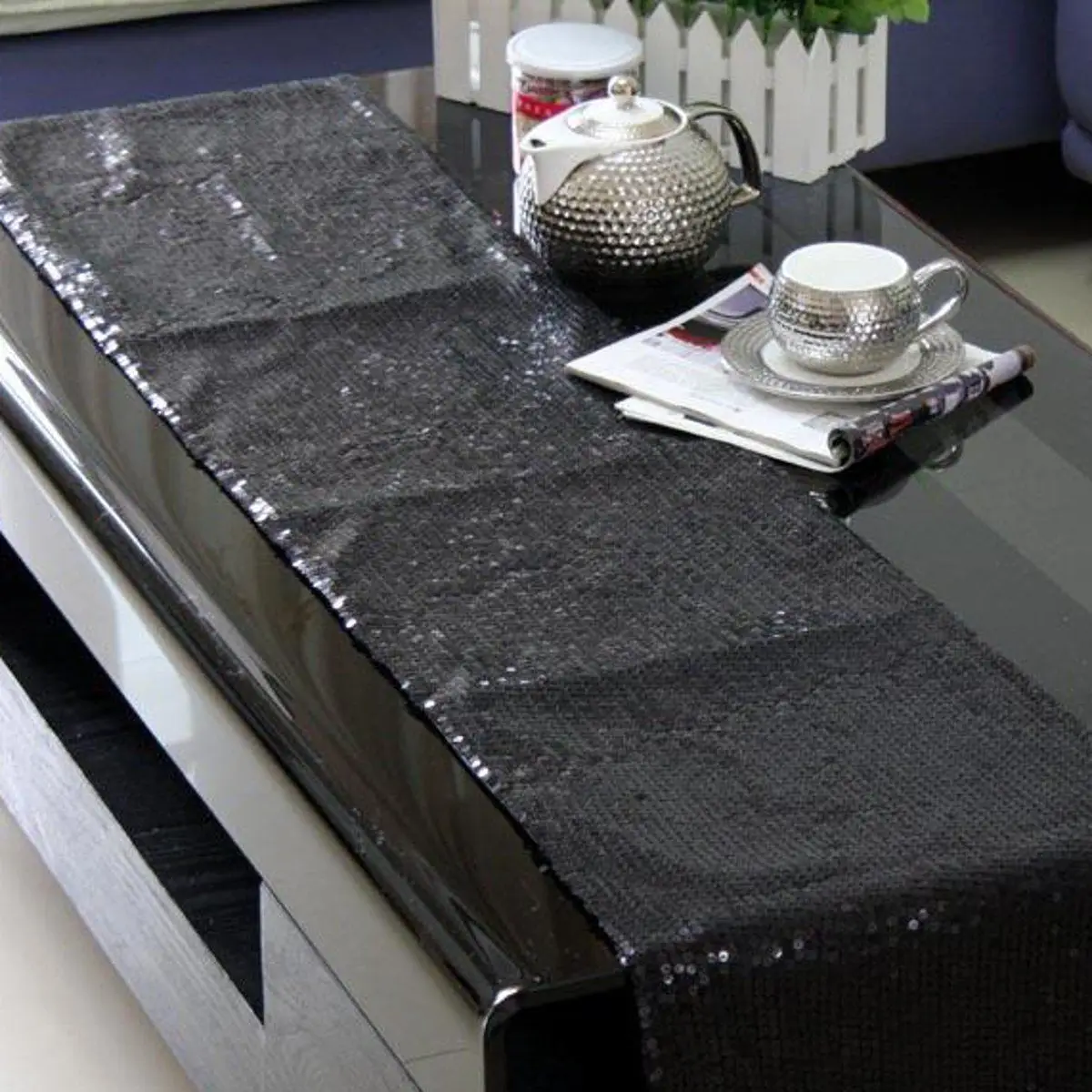 Diy Sequin Satin Table Runner Glitter Tablecloth Bar Wedding Party Diy Sequin Satin Table Runner Glitter Tablecloth Bar Wedding Party Banquet Venue Decoration Accessories Textiles 30x275cm In Runners From Home