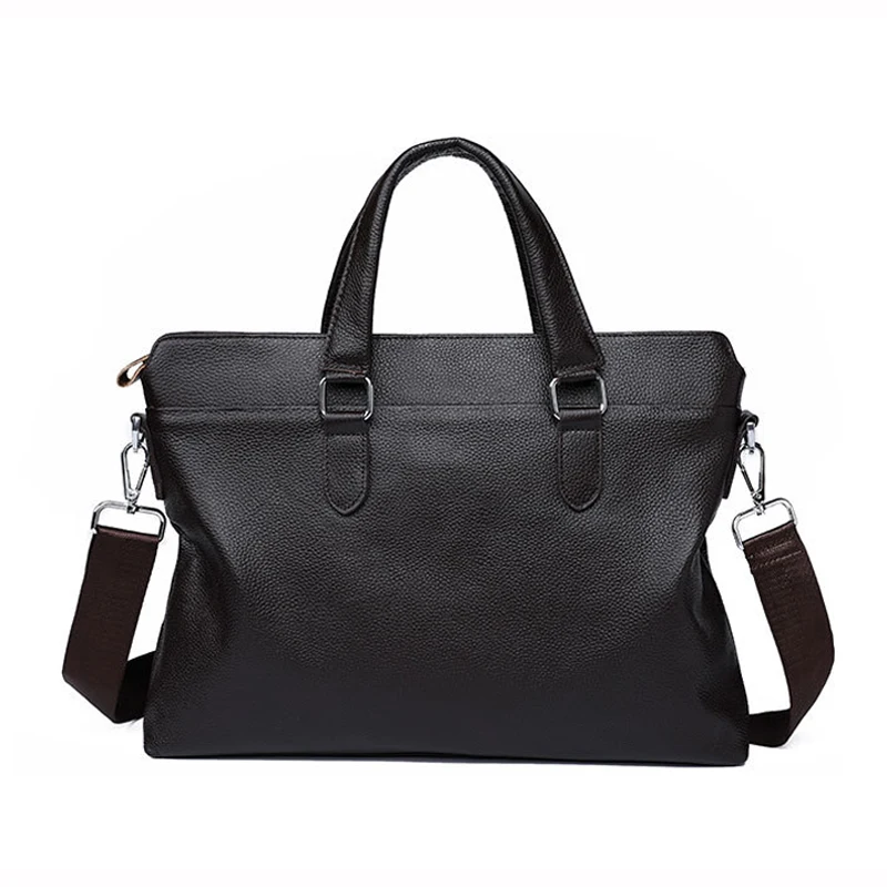 

Fashion Genuine Leather Laptop Bags For 14 inch Laptop Case Men Business Briefcase Office Handbags Crocodile Shoulder Bag bolsa