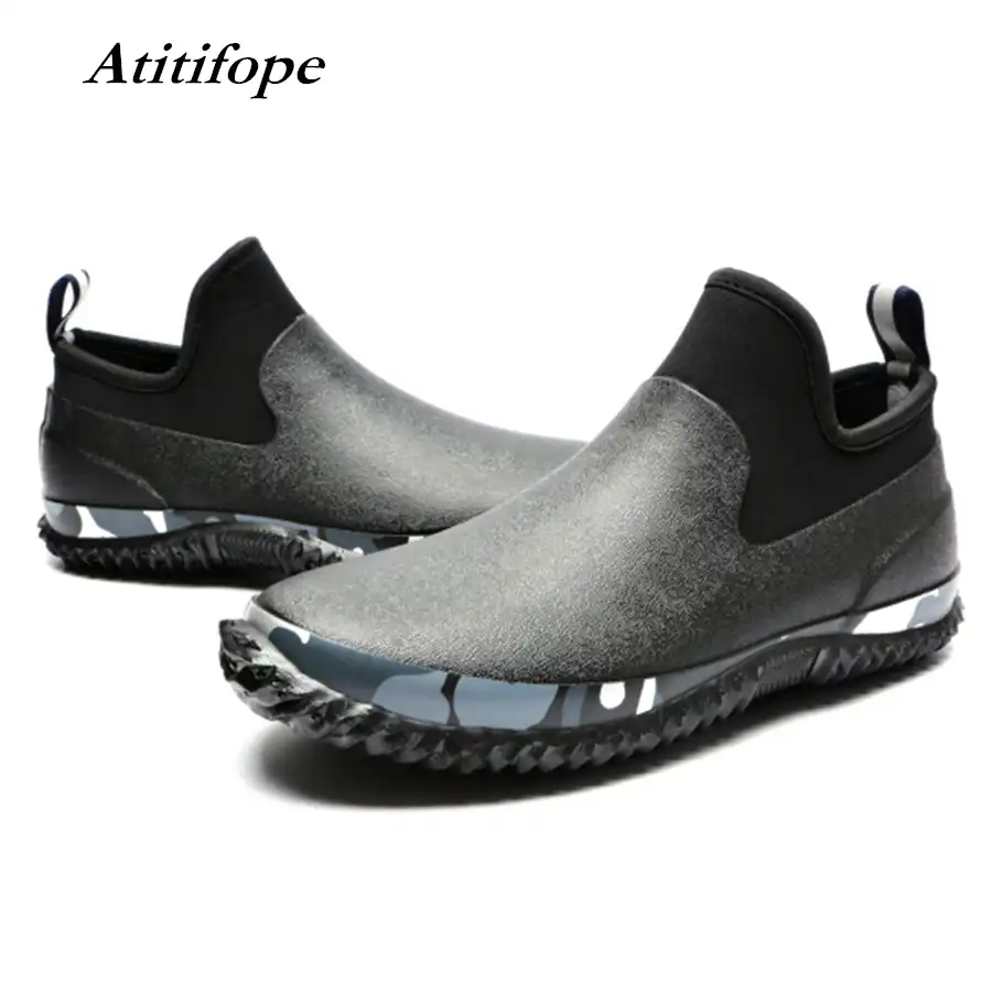 Men S Waterproof Garden Shoes Mens Slip On Neoprene Car Wash Shoes