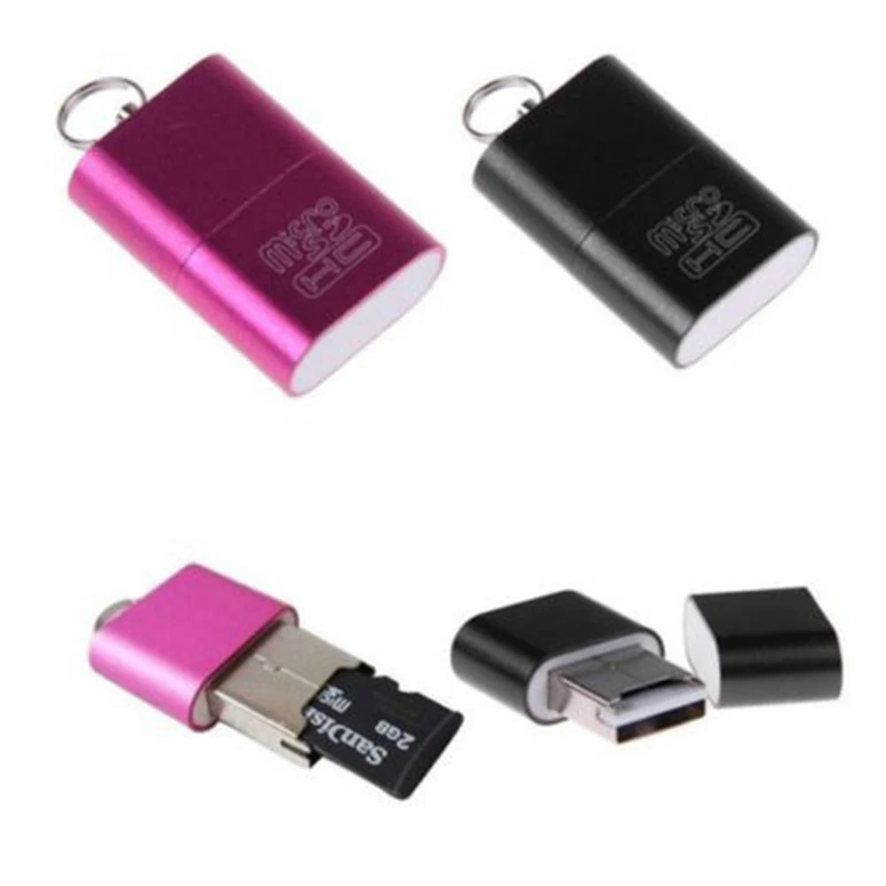 

Useful Mini USB 2.0 Micro SD TF T-Flash Memory Card Reader Adapter Up to 480Mbps