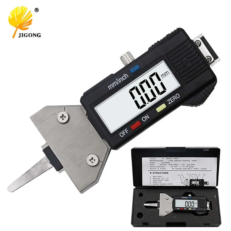 

0-25MM Automatic spring Digital Tire Snap Depth Gauge spring tire gauge digital thread depth gauge with spring
