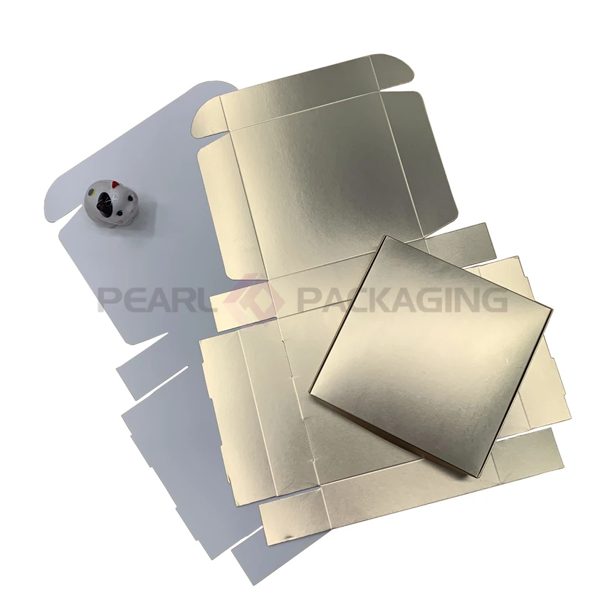 

Metallic Gold Gift Box for Party Wedding Favor Size 20x20x5cm 20boxes/pack