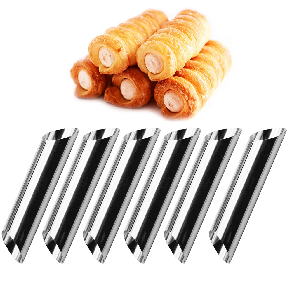 

304 Stainless Steel Cannoli Forms Food Grade Cream Horn Mould Cake Horn Mold Cannoli Tubes shells Pastry Baking Mold