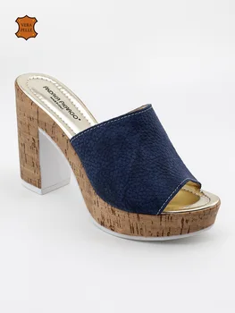 

ANDREA PIERAGO Slippers high-heeled-Blue