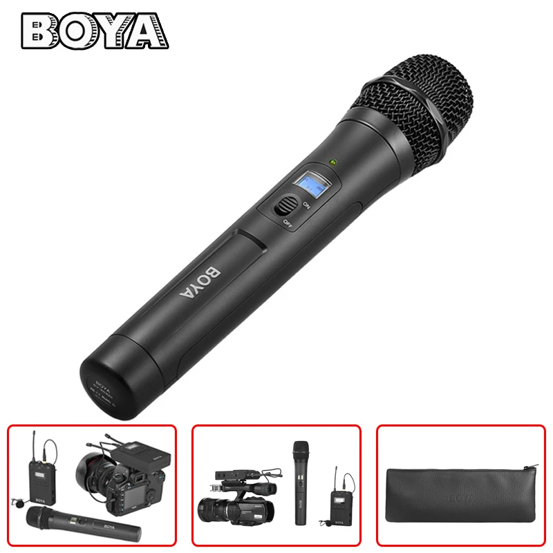 

BOYA BY-WHM8 Handheld Microphone 48 UHF Transmission Channels for BY-WM8 BY-WM6 Receiver BY-WM8R BY-WM6R Wireless Mic System