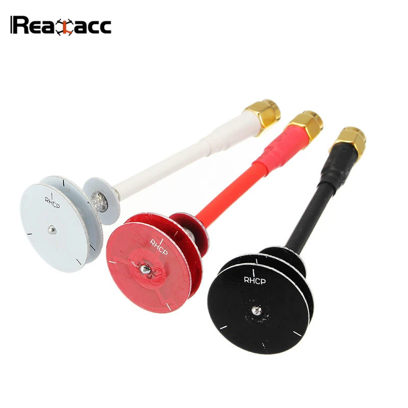 Realacc 5.8G 5dBi 50W omnidirectionnel Omni écran plat pagode FPV antenne LHCP RHCP SMA RP-SMA pour RC modèles blanc rouge noir ► Photo 1/6