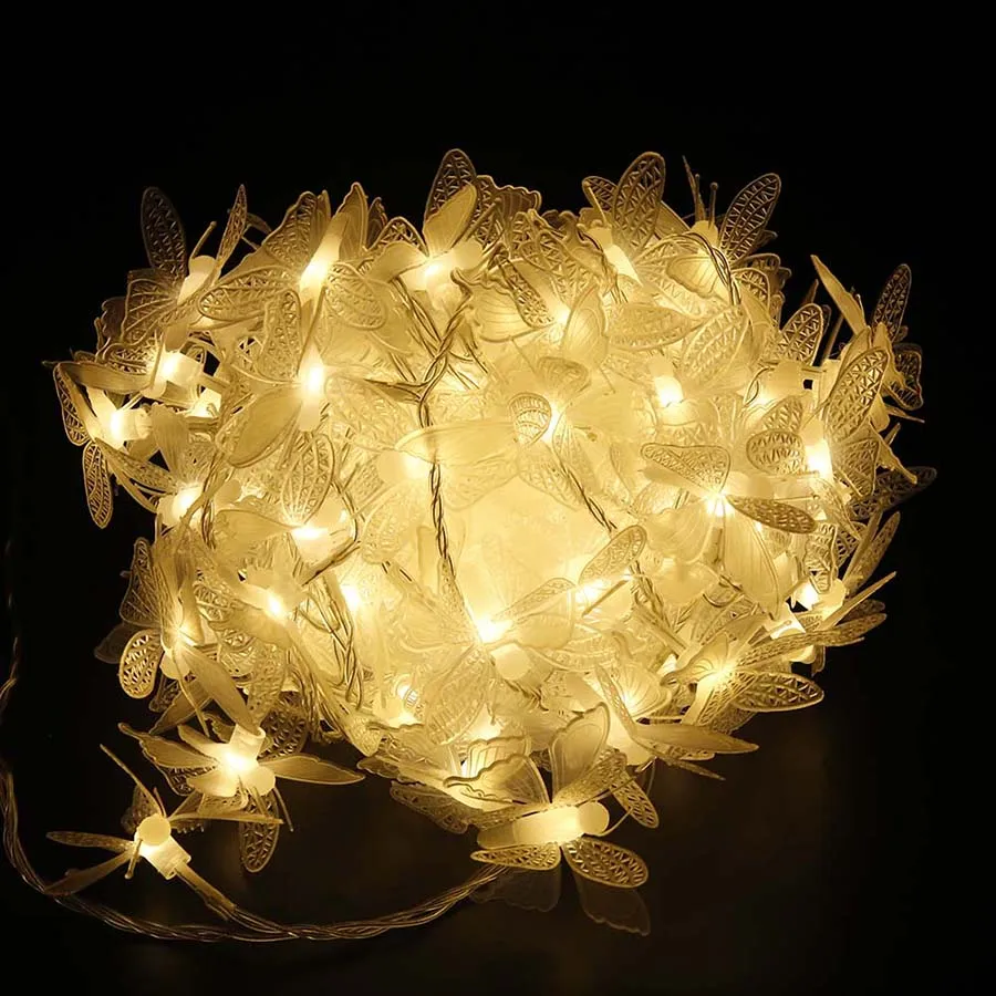 10M 100LEDs Christmas Led String Light DC 12V Star Butterfly Pine Cone Wedding Holiday Decor String Lamps +Remote Power Adapter (38)