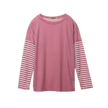 

Fashion Women Ladies Loose Casual Cotton Striped Long Sleeve Blouse Tops Outwear Clothing Shirts Jumper Blouses Shirt Clothes