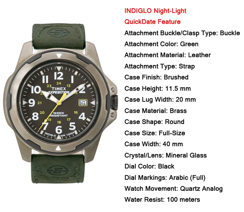 timex water resistant 100 meters