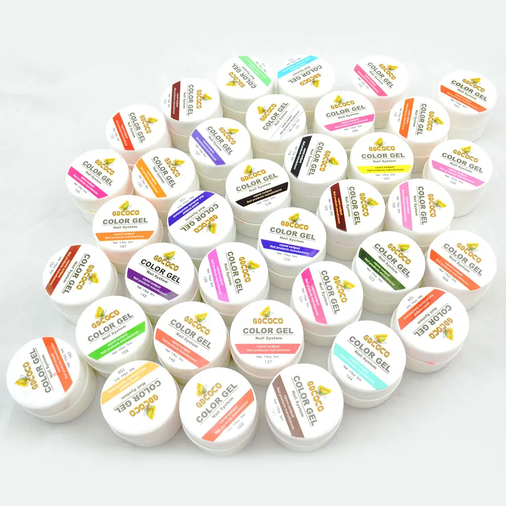New nails gdcoco Pure color uv gel Paint Nail art Gel Kit 5ml DIY Decoration Gel for Nails manicure nail gel lacquer soak off