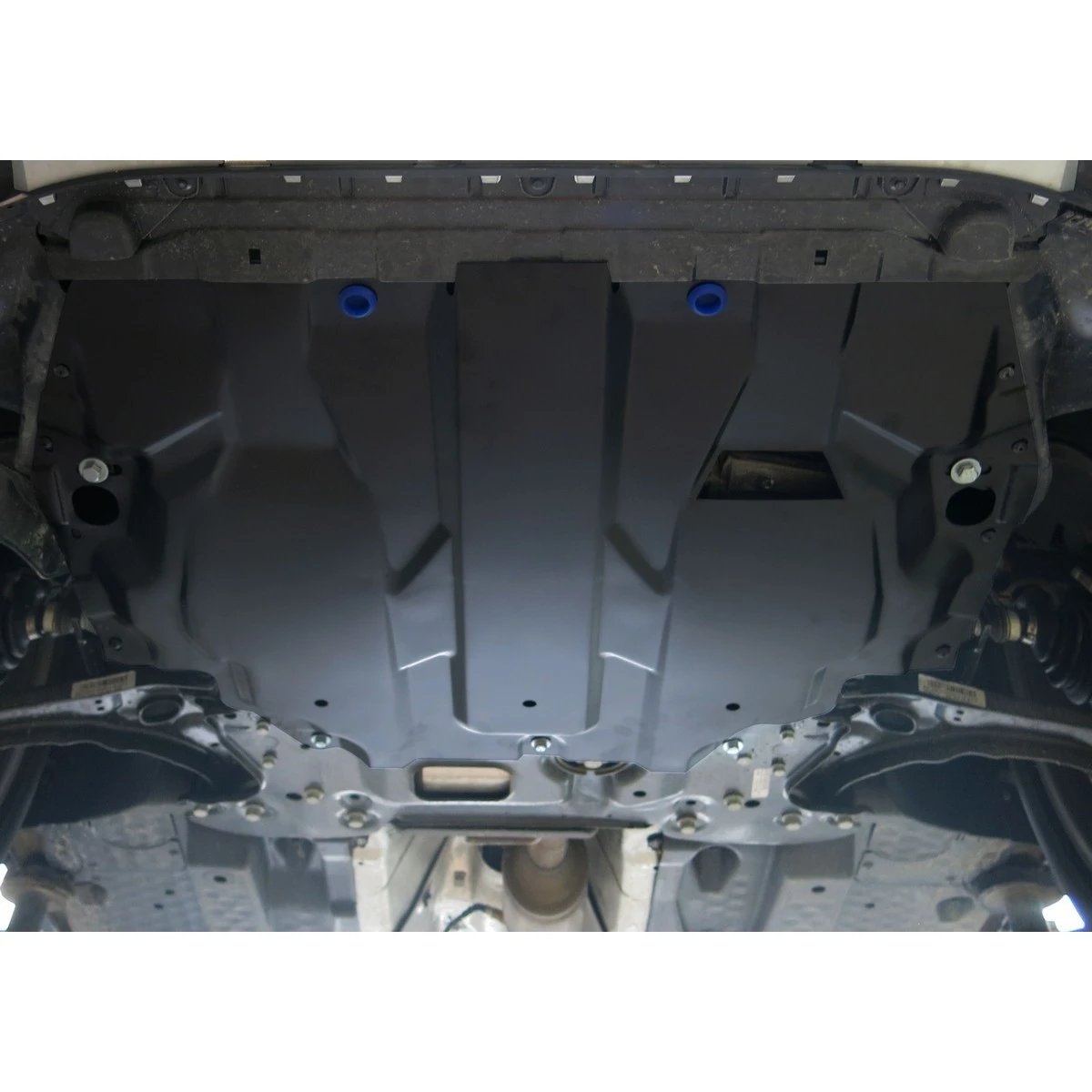 Защита картера и КПП Rival 111.5855.1 (для Volkswagen Caddy (V - 1.6) 2015-н.в., крепеж в комплекте, сталь 2 мм)
