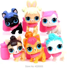 

lol Pets Dolls bebek PVC Action Figures lol serie 3 ball Mini doll Dog poupee Baby Kids toys for Girls Children Educational gift
