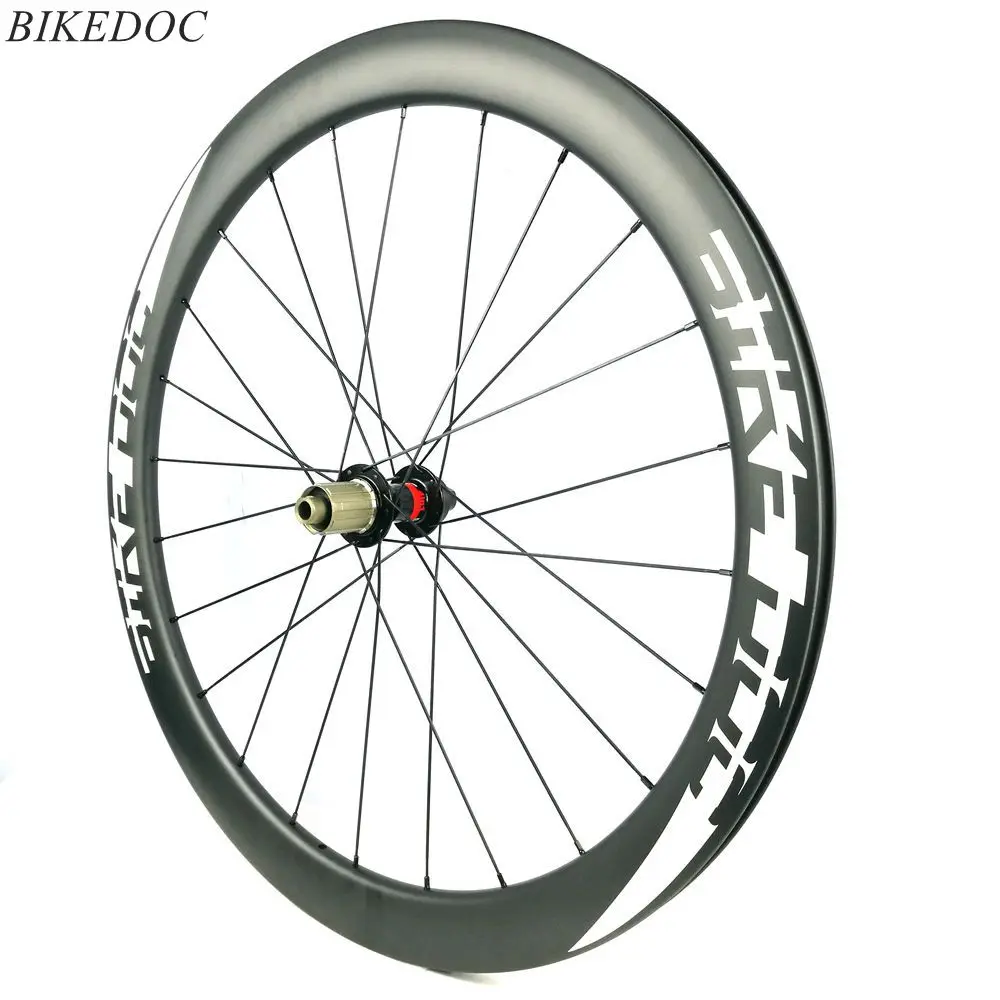 BIKEDOC 700C Clincher 50 мм Глубина 25 мм ширина карбоновая колесная Novate 791 792 ступица Центральный замок колеса велосипеда