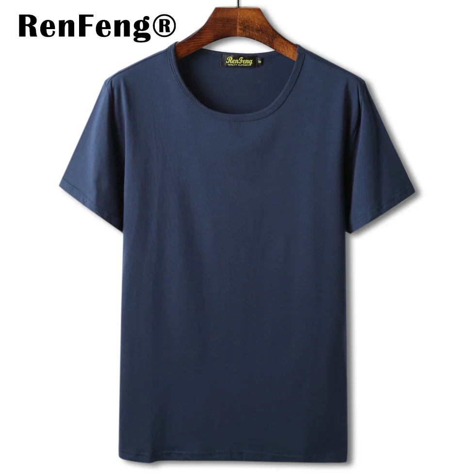Hip Hop Cool Blank T-shirt Men T shirt Homme Clothing Short Sleeves Tshirt Undershirts Solid Cotton Mens Tee Shirt Summer  (10)