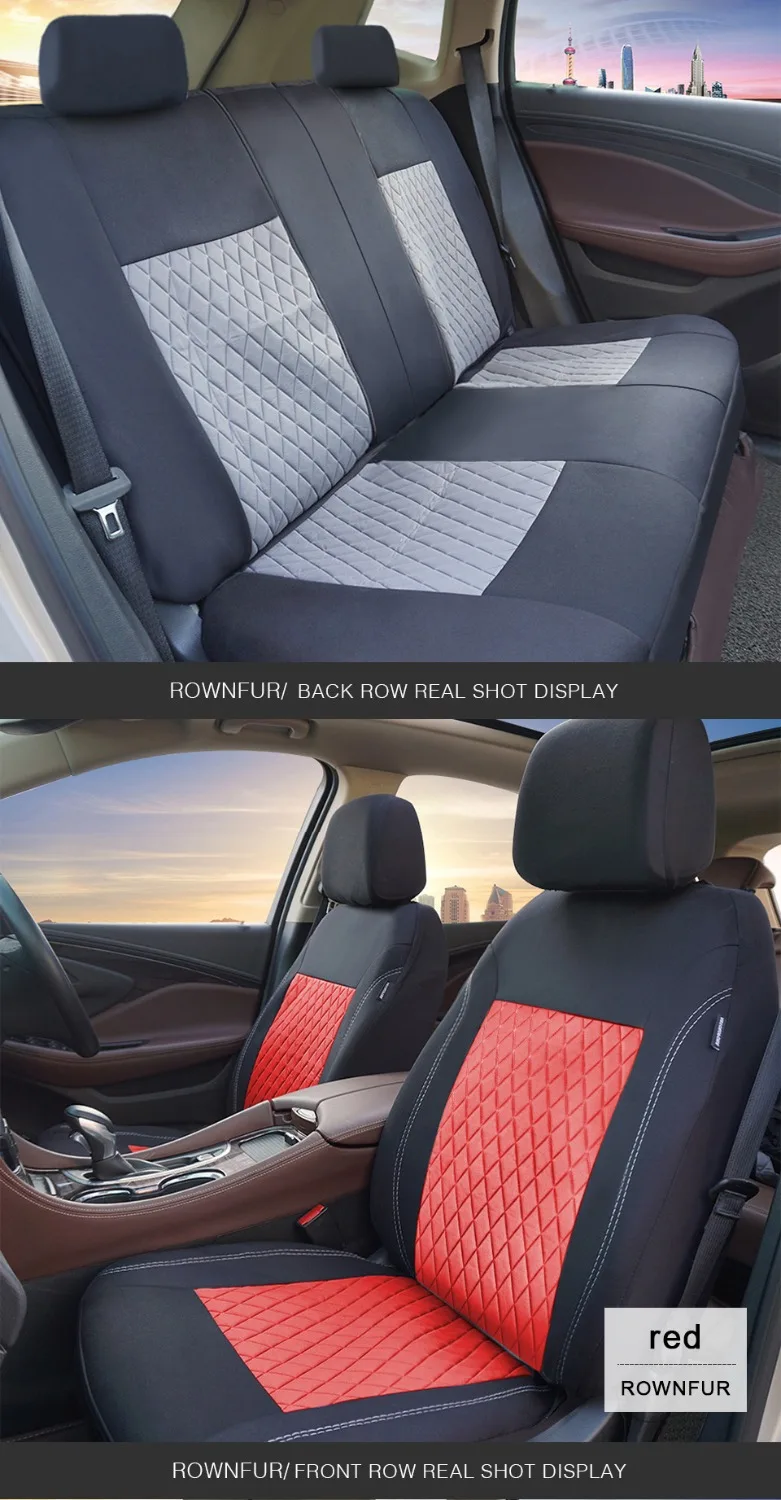 Чехлы для сидений и поддержка переднего и полного автомобильного сиденья универсальный авто аксессуары для интерьера серый красный синий автомобильный протектор сиденья