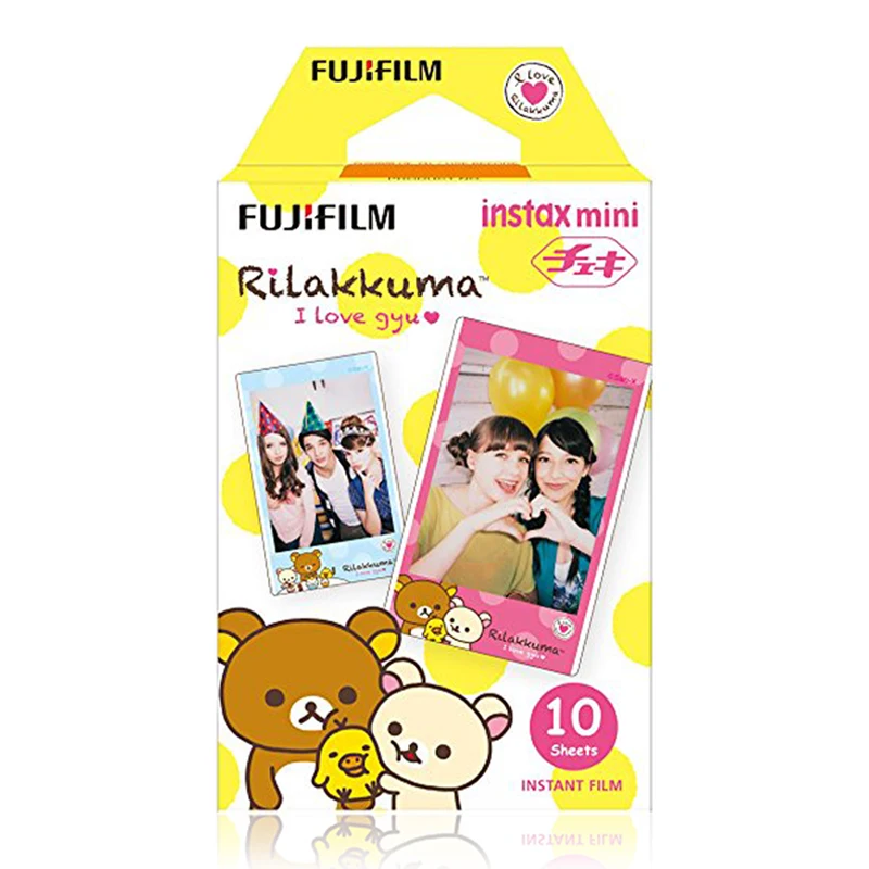 Fujifilm Instax Mini Rilakkuma I Love Gyu Instant 10 пленка для Fuji 7s 8 + 9 25 50s 70 90 300 SP 1 2 принтера|instax mini|fujifilm