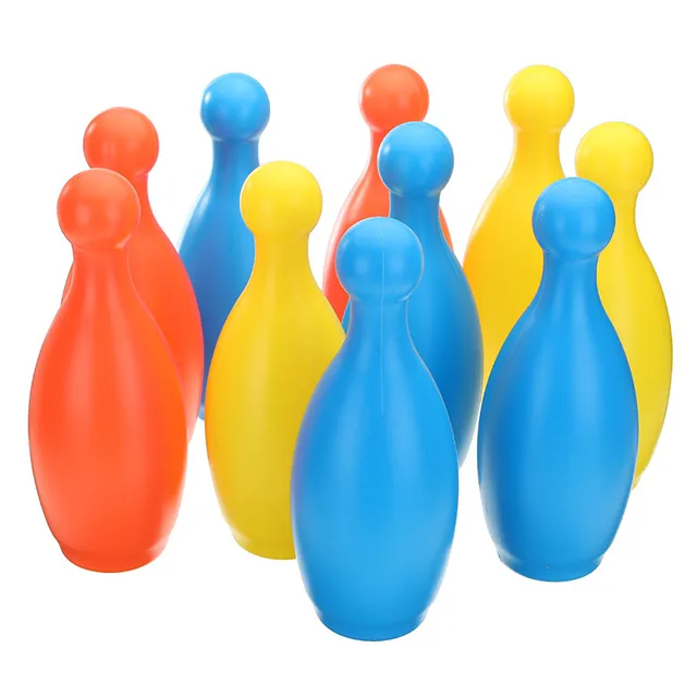 Cheap 12PCS Set 23CM Height Funny Large Bowling Bottle With Balls Pins For Kids Children Sports Toys