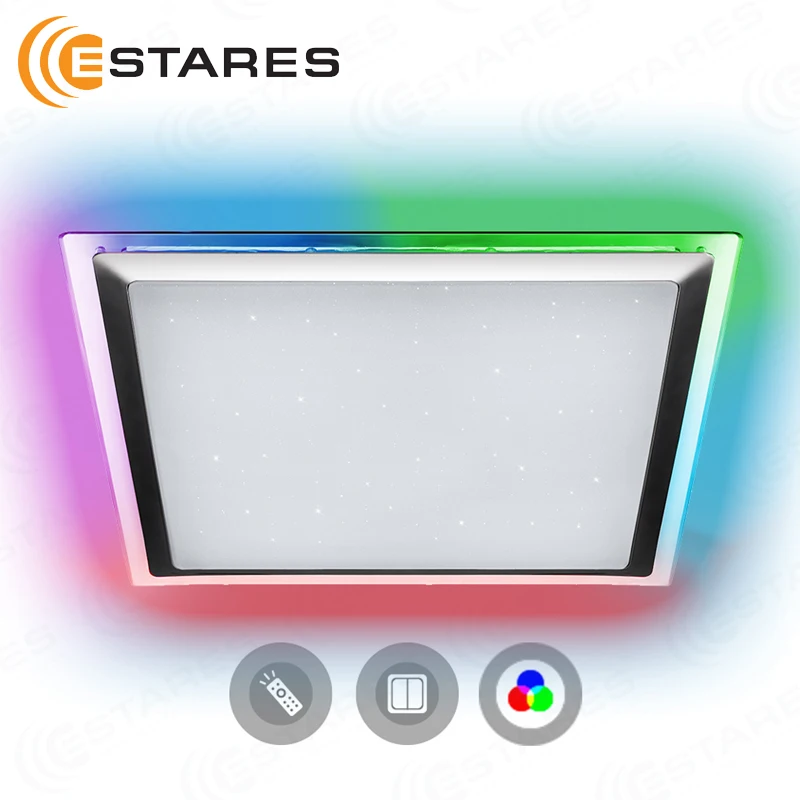  Estares Controlled LED Ceiling Light ARION 60 W RGB S-542-SHINY-220V-IP44 - 33023580530