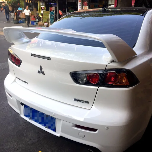 For Lancer Spoiler EVO ABS Material Car Rear Wing Primer Color Rear