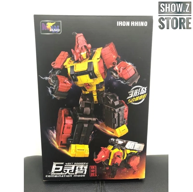 

[Show.Z]WeiJiang WJ Sky Soarer Headstrong Oversized Iron Rhino Combination Mode Feral Rex Predaking Transformation Action Figure