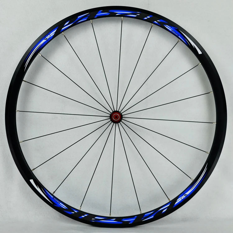 Flash Deal 700C Carbon Fiber Wheels Road Bike Bicycle Wheel Light Carbon Wheelset  V/C Brakes 30MM Rim direct-pull stainless steel spoke 15