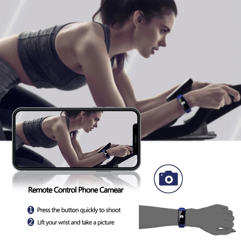 L8STAR R8C Fitness Tracker Smart Wristband Real Time Heart Rate USB Charge IP67 Waterproof Smart Bracelet Blood Pressure band