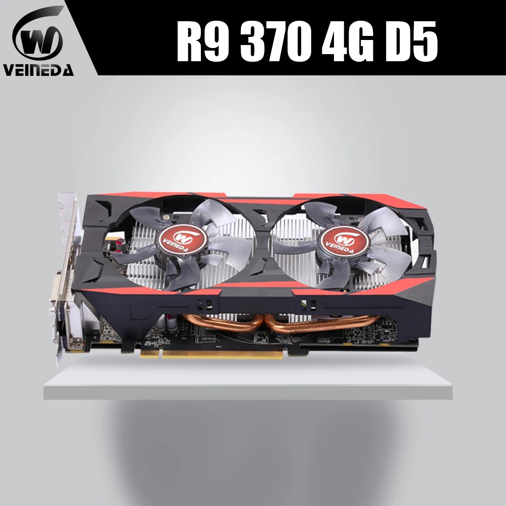 

R9 370 4GB 256Bit GDDR5 graphics card Gaming GPU Video Card Radeon R9 370 Graphics Cards For AMD Video Cards Map HDMI PCI-E X16