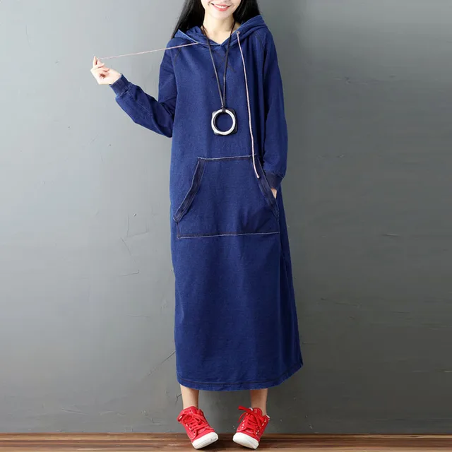 Hooded Maxi Dress