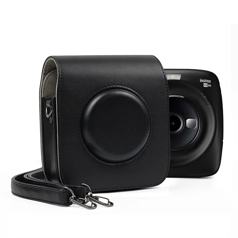 For Instax Spuare SQ10//SQ20 Camera PU Leather Bag Carry Cover Case with Strap