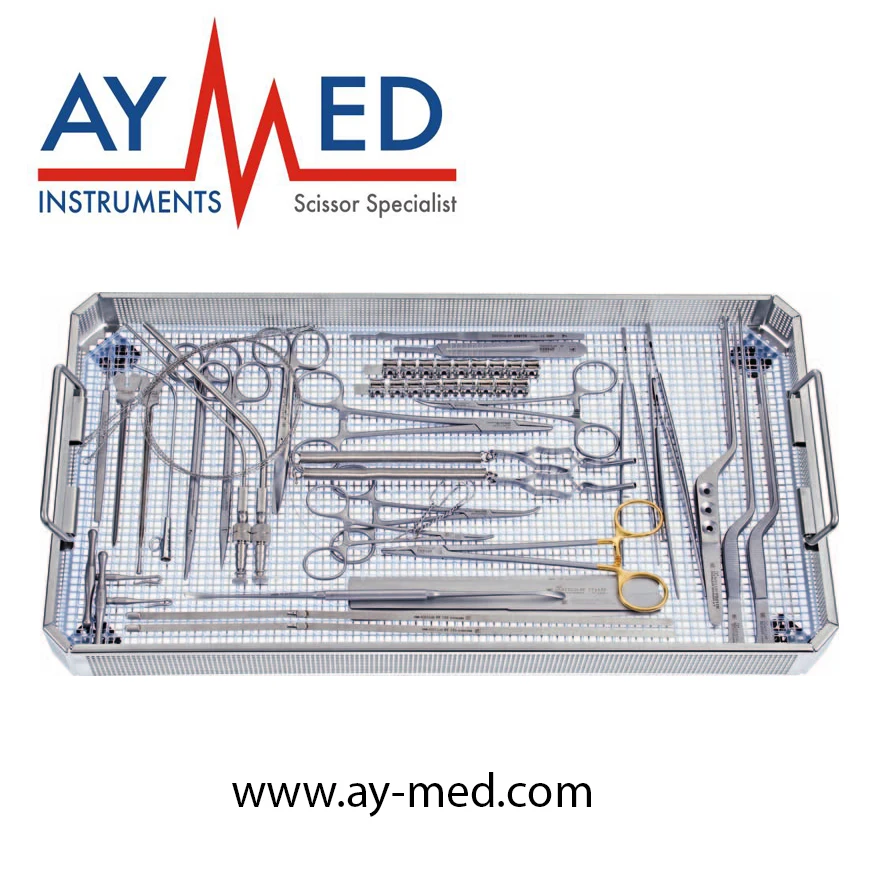 

Basic Sets of Neurosurgical Instruments WFNS Spinal Set surgical spine surgery instruments scissors