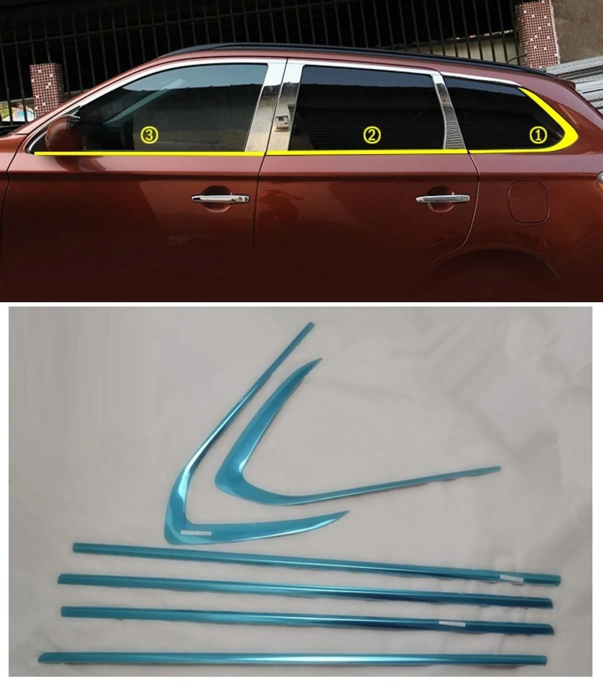 Window exterior durable automovil automobile accessories