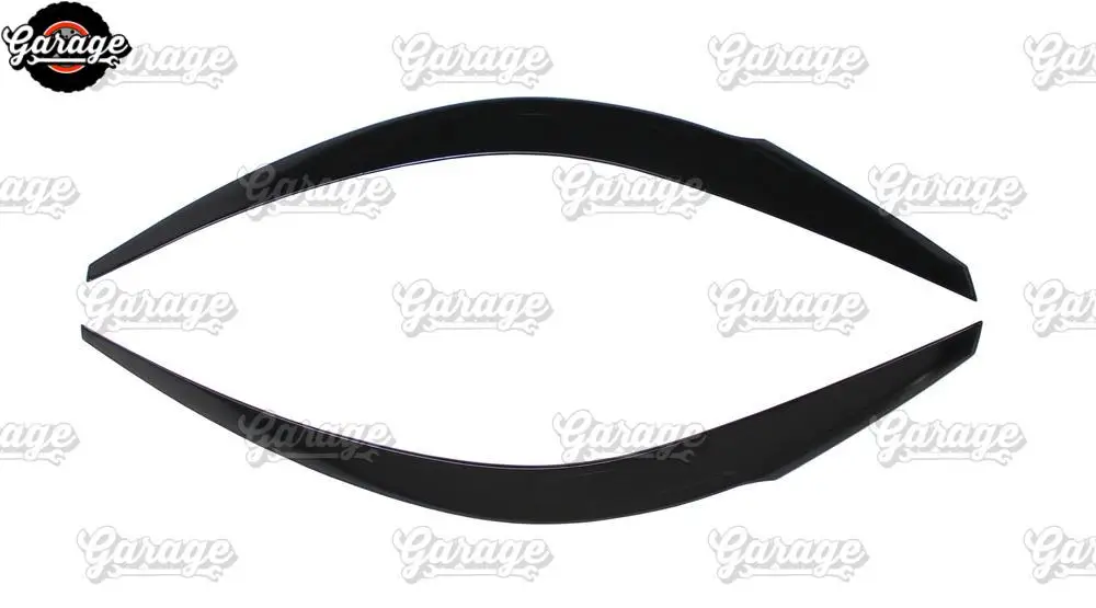 Eyelids for headlights for Hyundai Solaris- model A narrow ABS plastic pads cilia eyebrows covers trim accessories car