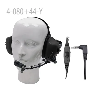

Heavy-duty Noise-reduction Headset+ Mini Din Plug 44-Y for FT-50 FT-60R VXF-1 VX-1R VX-2R VX-3R VX-5R VX-8GR VX-420 VX-427