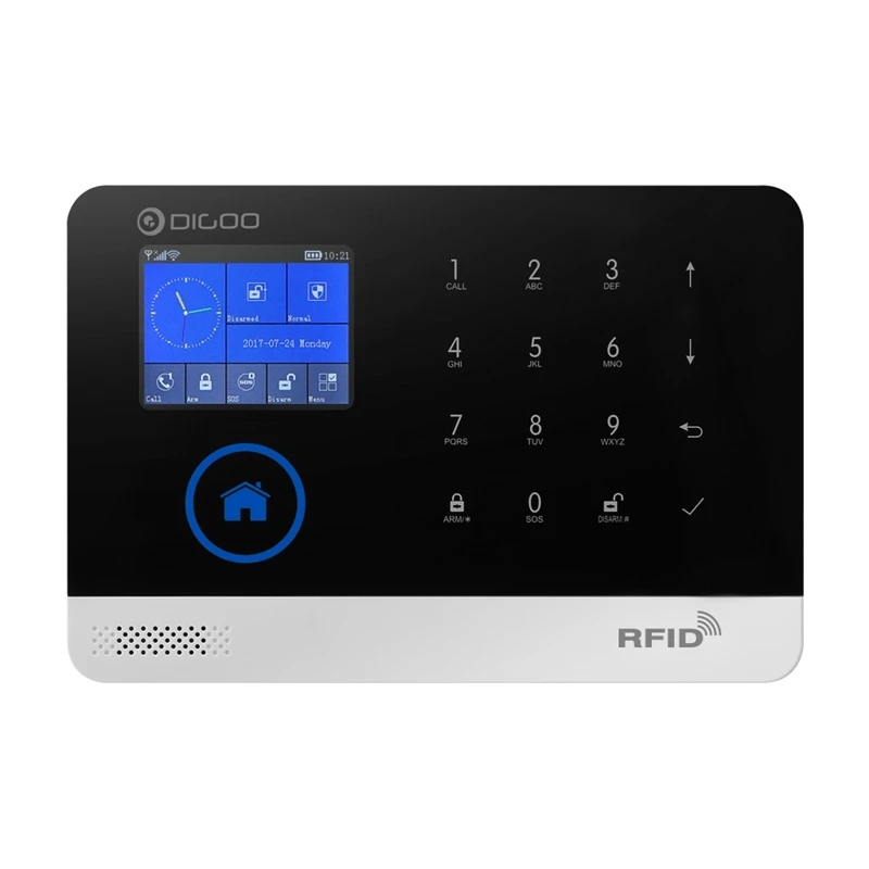 Digoo DG-HOSA 433 MHz GSM inalámbrico y WIFI DIY inteligente sistemas de alarma de seguridad para el hogar Kits Sensor de movimiento por infrarrojos puerta magnetismo alerta