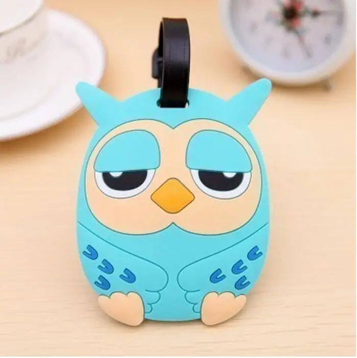 13 model 10cm silicone rubber Travel Bag Tag Holder Luggage Tag Name Card Bag Card Holder Travel Suitcase Baggage