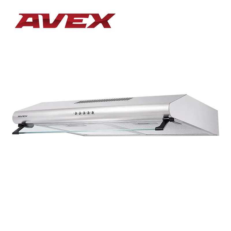 Кухонная вытяжка (воздухоочиститель) AVEX AS 6022 X, 200 куб м / час, цвет нержавеющая сталь, 3 скорости, подсветка