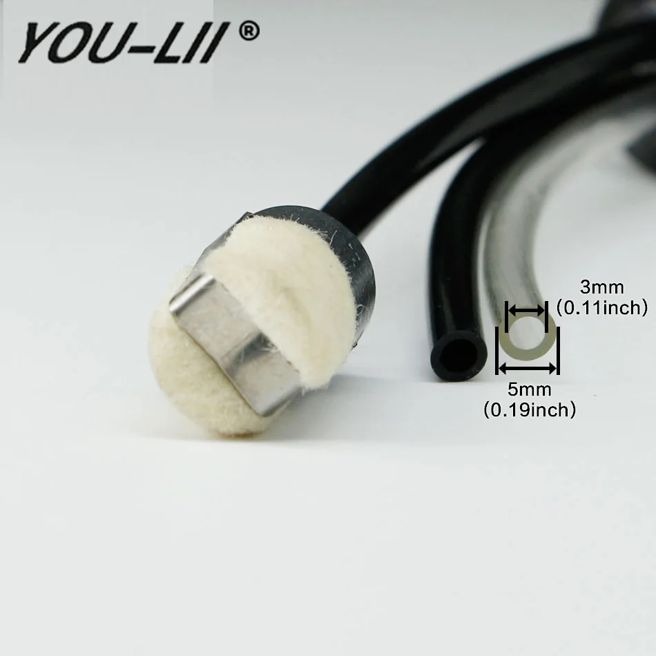 YOULII 3 отверстия топливный газовый бак для Echo 900103 STIHL 023 Grommet линейный фильтр с
