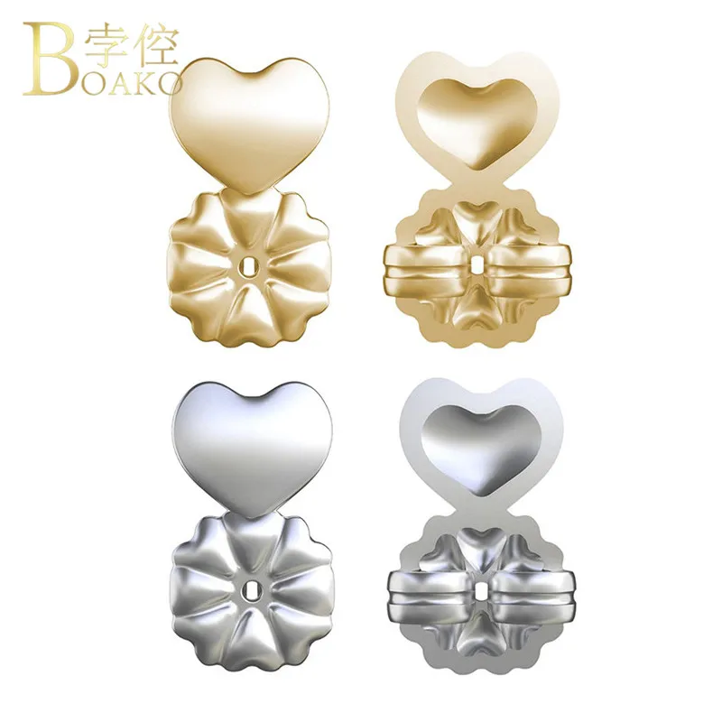 

Magic Bax 2/4 pcs Butterfly Owl clover Stud Earrings For Women Backs Support Lifts Hypoallergenic Fits Post Ladies Ear Jewelry