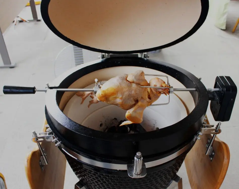 

21" Kamado use Rotisserie Kit kamado Tool Kamado Accessories BBQ Grill Spare parts NO.AU-RK 21" Dimension:87*54.5*7CM