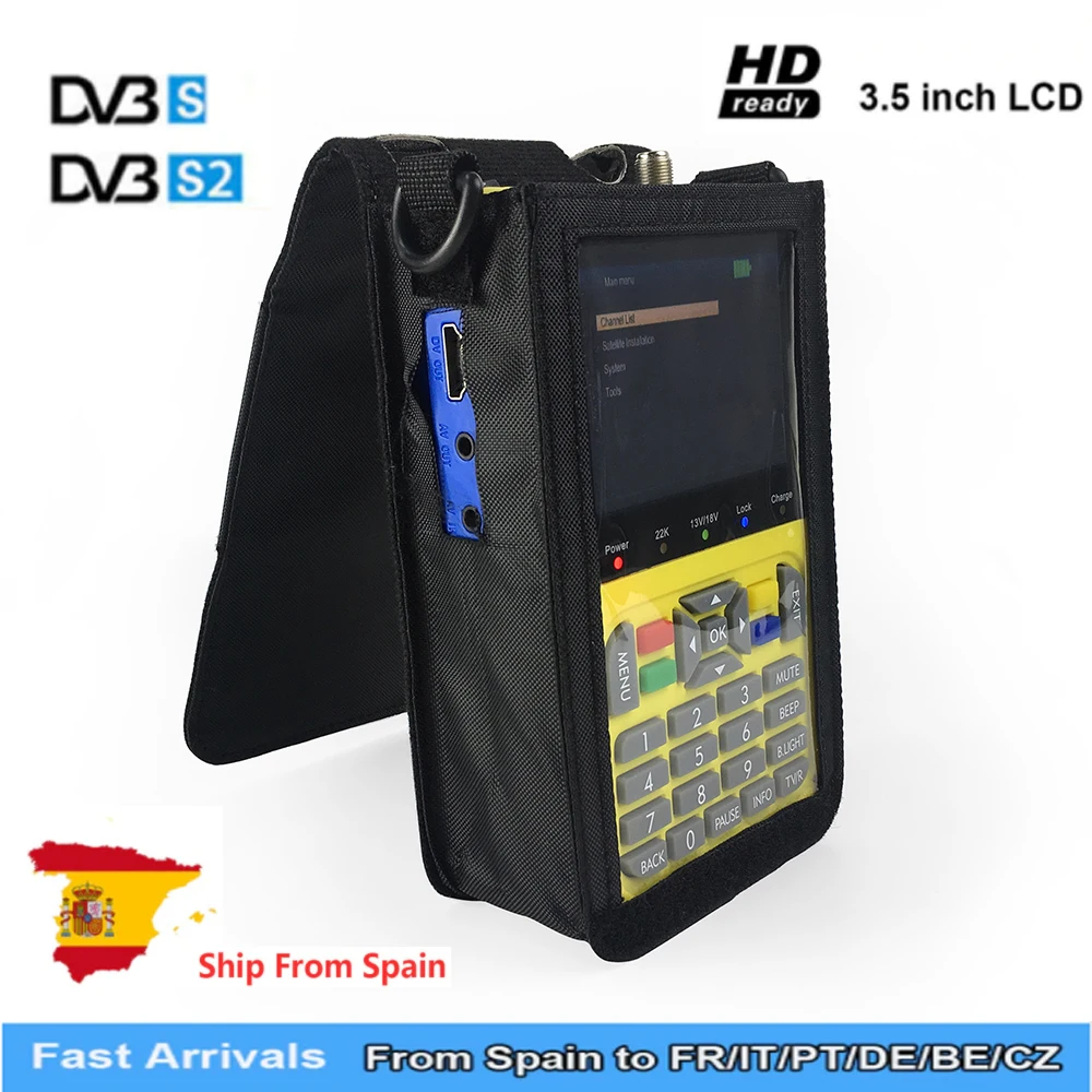 

GTMEDIA Freesat V8 Finder DVB-S2 3.5 inch LCD High Definition Full 1080P Satellite Finder MPEG-4 Satellite Meter Satfinder