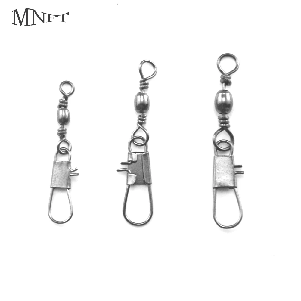 

MNFT 30PCS Brass Barrel Swivel Solid Rings Fishing Pin Connector Interlock Snap Kit Solid Rings Fishing Swivel Snap