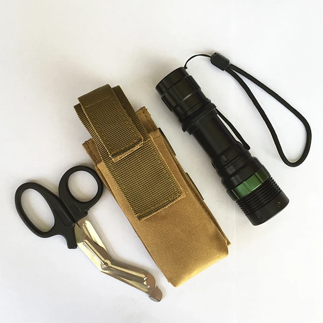 Buy Outdoor Tactical Mini Molle Nylon Flashlight Pouch